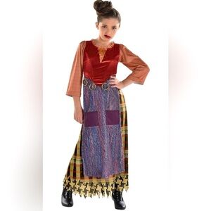 Disney Hocus Pocus Mary Sanderson Halloween Witches Costume for Girls New